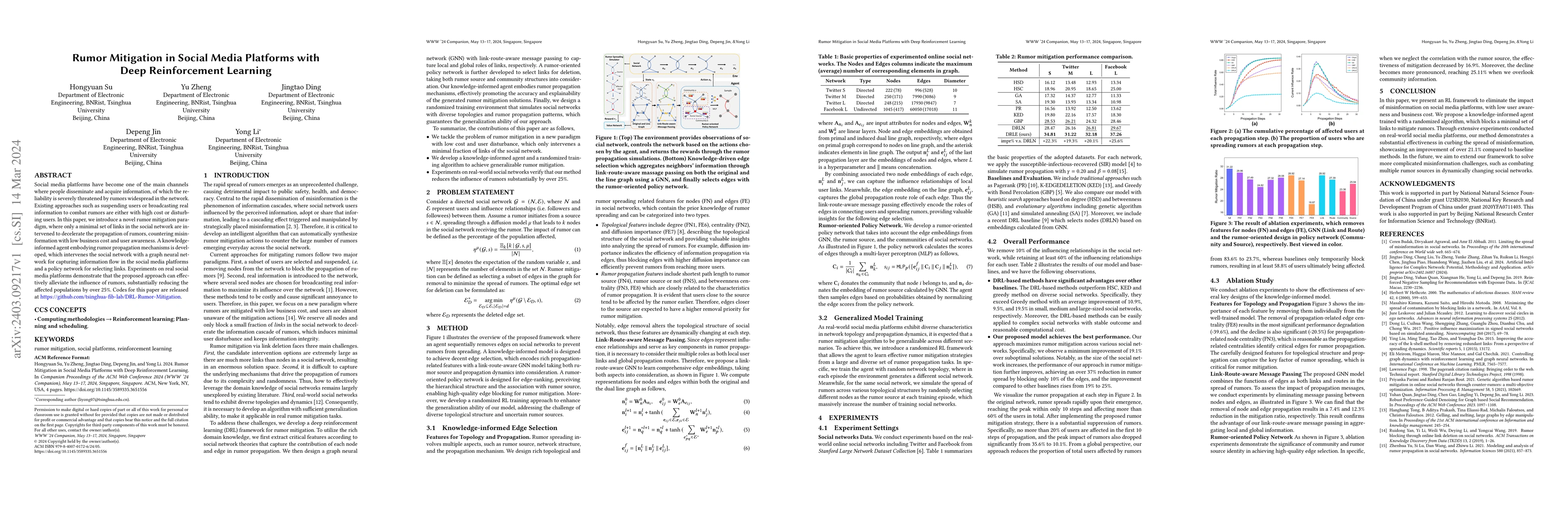 Thumbnail for Rumor Mitigation in Social Media Platforms with Deep Reinforcement
  Learning