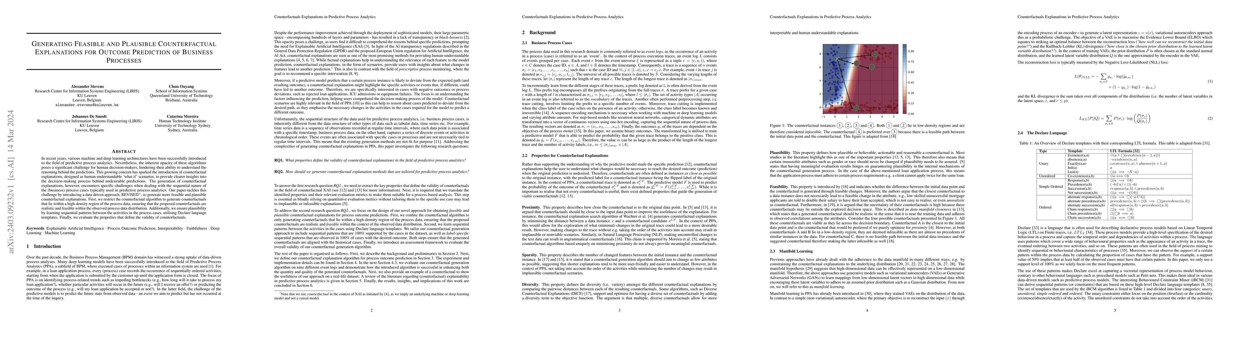 Thumbnail for Generating Feasible and Plausible Counterfactual Explanations for
  Outcome Prediction of Business Processes