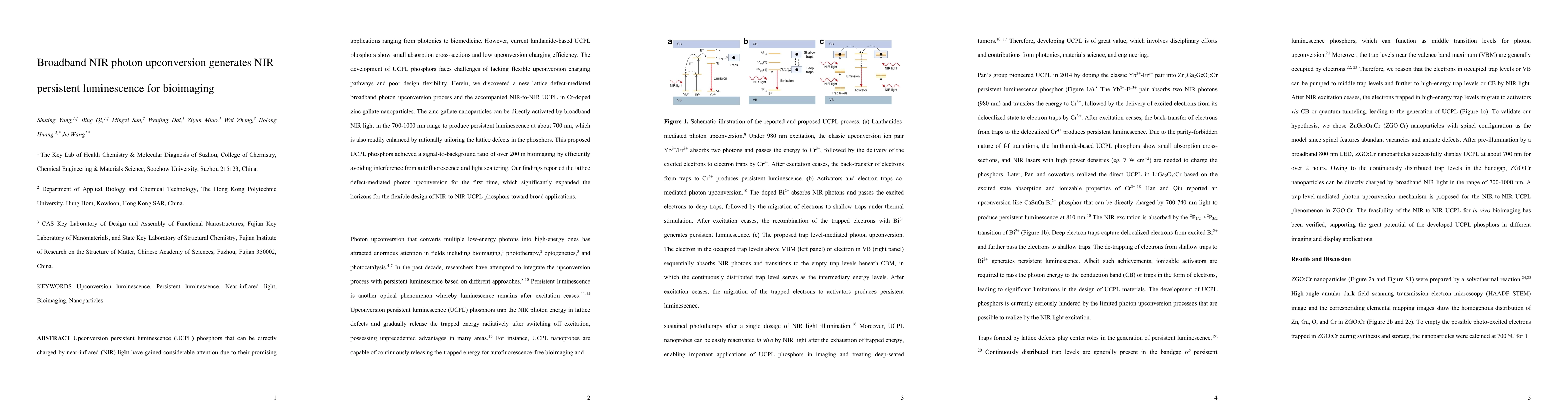 Thumbnail for Broadband NIR photon upconversion generates NIR persistent luminescence
  for bioimaging
