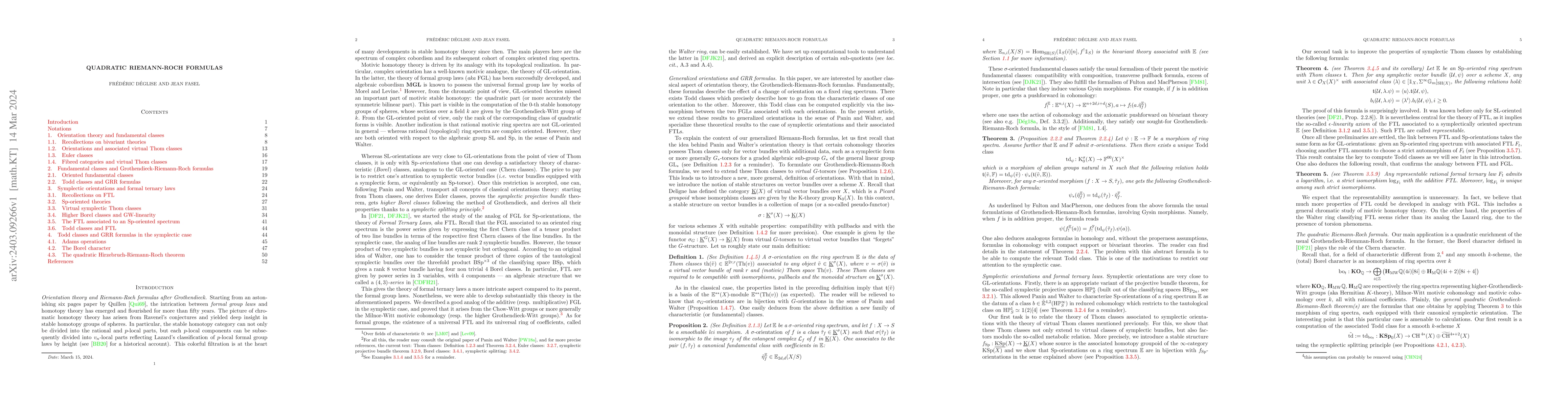Thumbnail for Quadratic Riemann-Roch formulas
