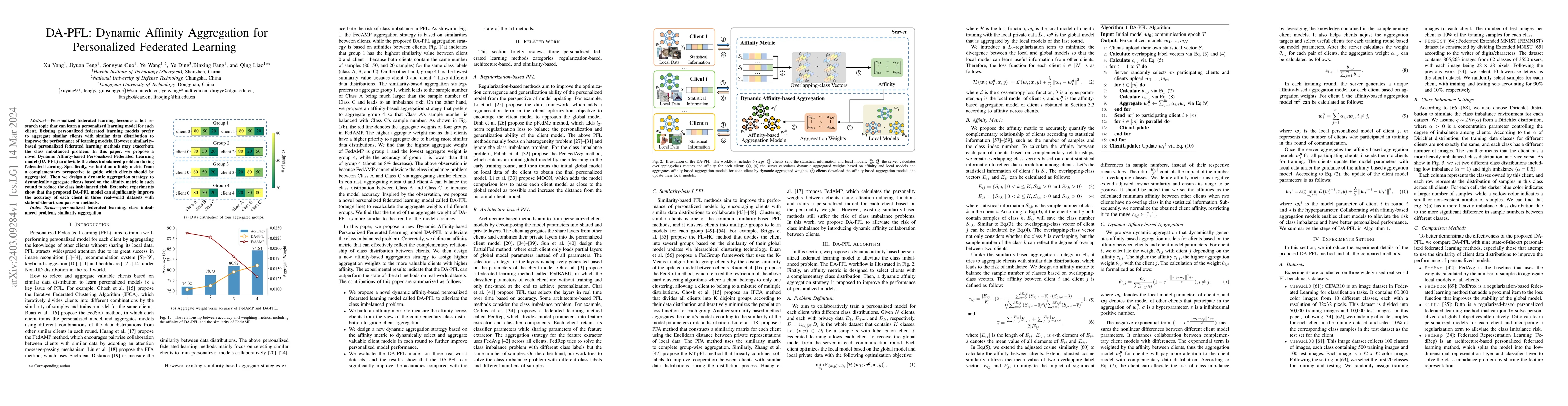 Thumbnail for DA-PFL: Dynamic Affinity Aggregation for Personalized Federated Learning