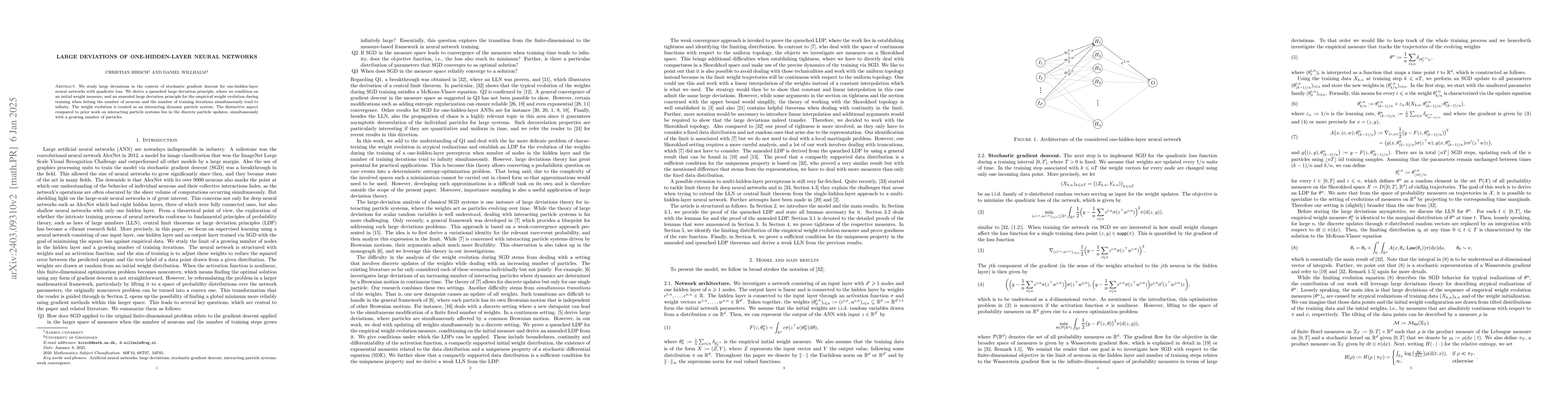 Thumbnail for Large deviations of one-hidden-layer neural networks