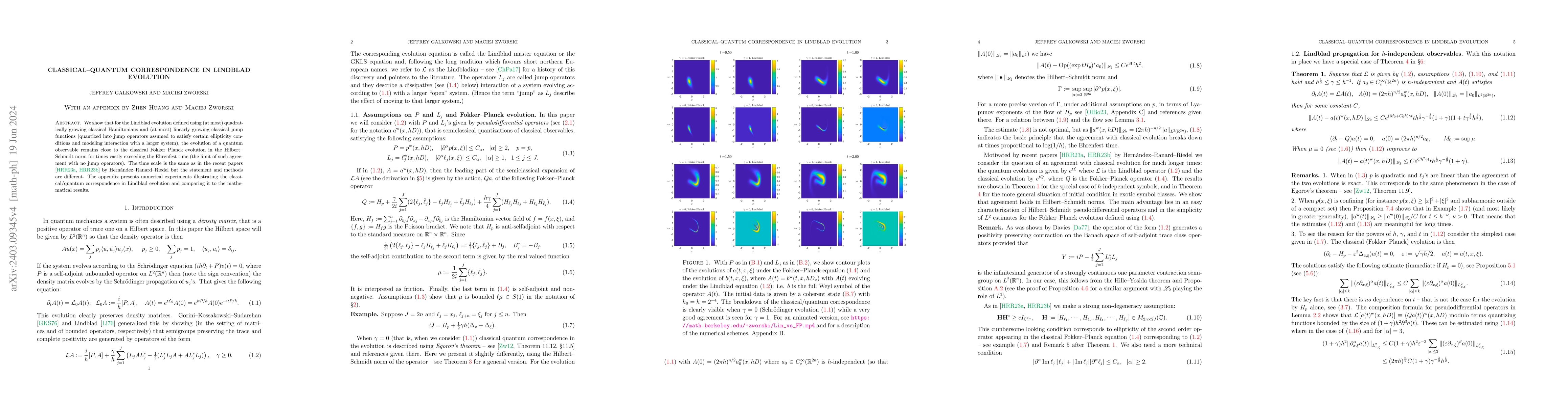 Thumbnail for Classical-Quantum correspondence in Lindblad evolution