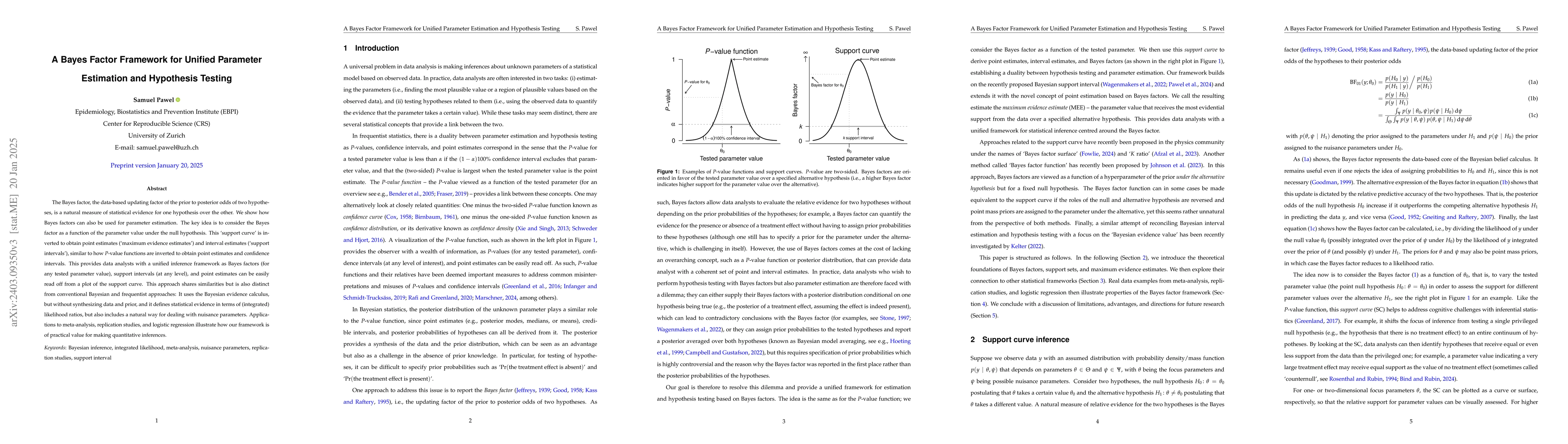 Thumbnail for A Bayes Factor Framework for Unified Parameter Estimation and Hypothesis
  Testing