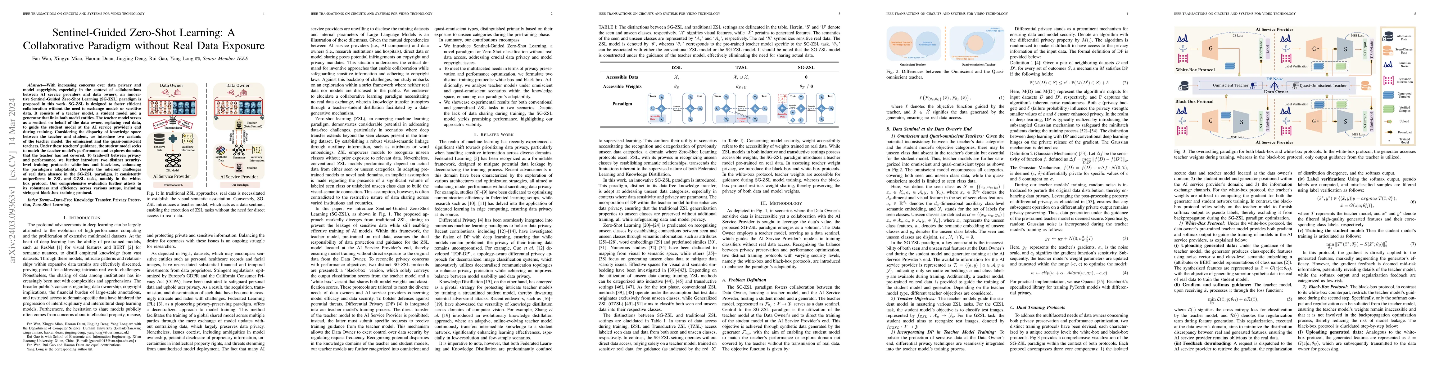 Thumbnail for Sentinel-Guided Zero-Shot Learning: A Collaborative Paradigm without
  Real Data Exposure
