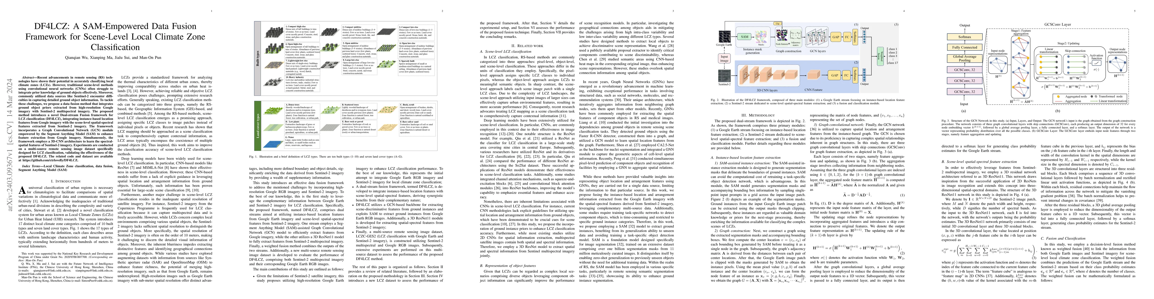 Thumbnail for DF4LCZ: A SAM-Empowered Data Fusion Framework for Scene-Level Local
  Climate Zone Classification