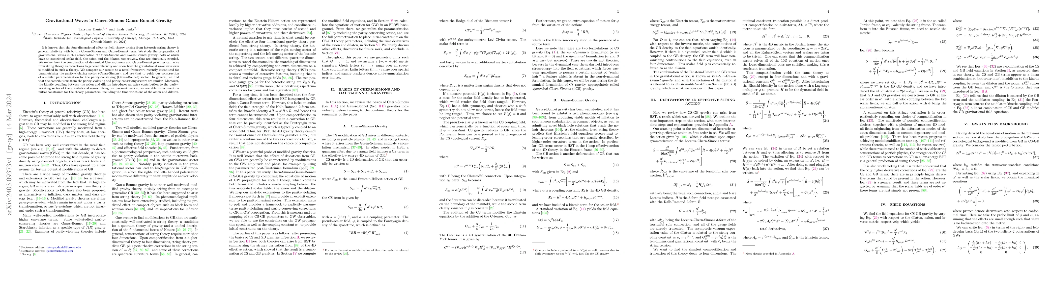 Thumbnail for Gravitational Waves in Chern-Simons-Gauss-Bonnet Gravity