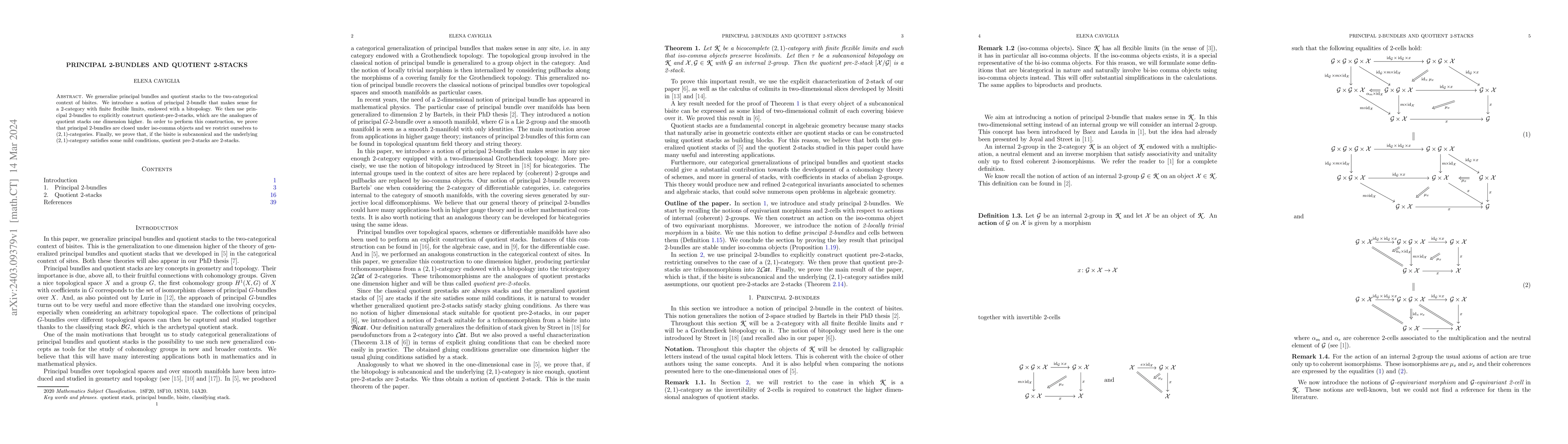 Thumbnail for Principal 2-bundles and quotient 2-stacks
