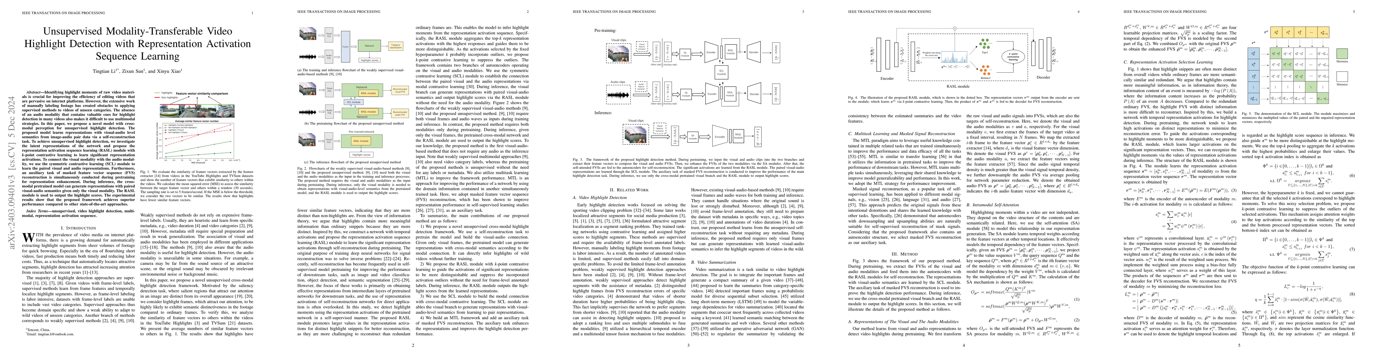 Thumbnail for Unsupervised Modality-Transferable Video Highlight Detection with
  Representation Activation Sequence Learning