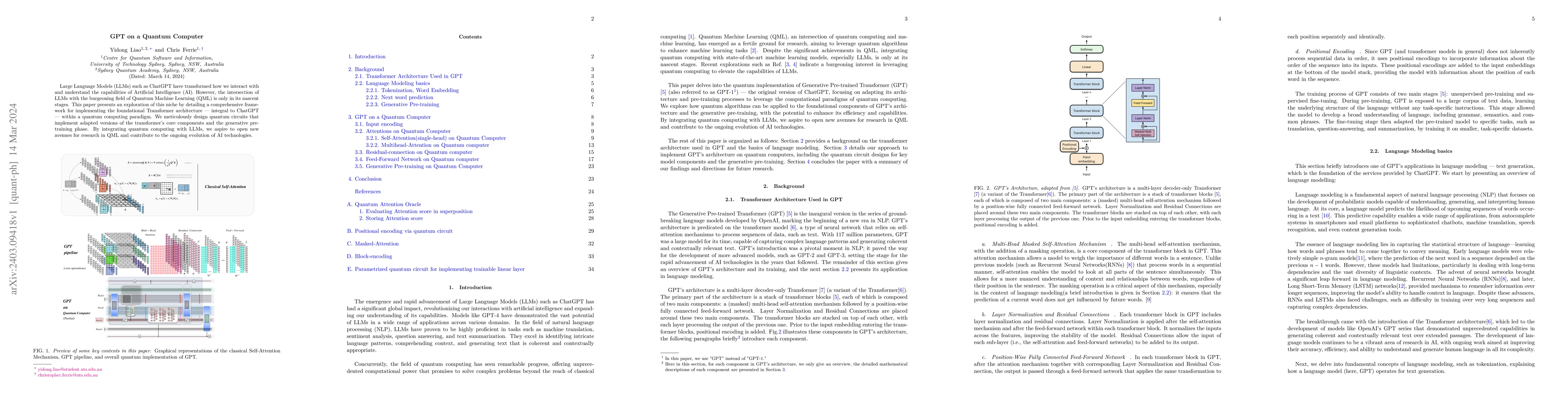 Thumbnail for GPT on a Quantum Computer