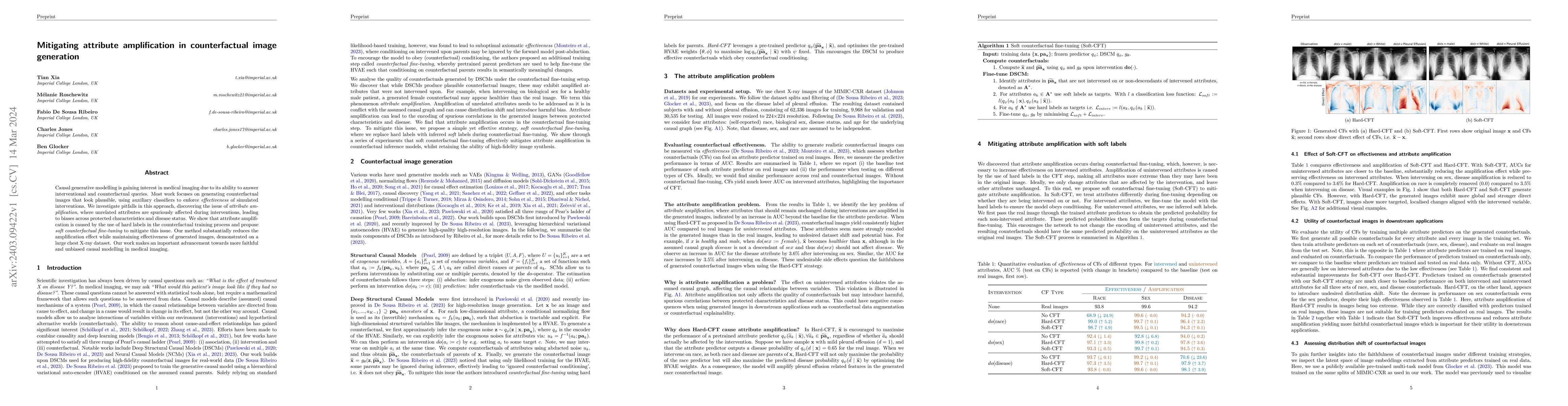Thumbnail for Mitigating attribute amplification in counterfactual image generation