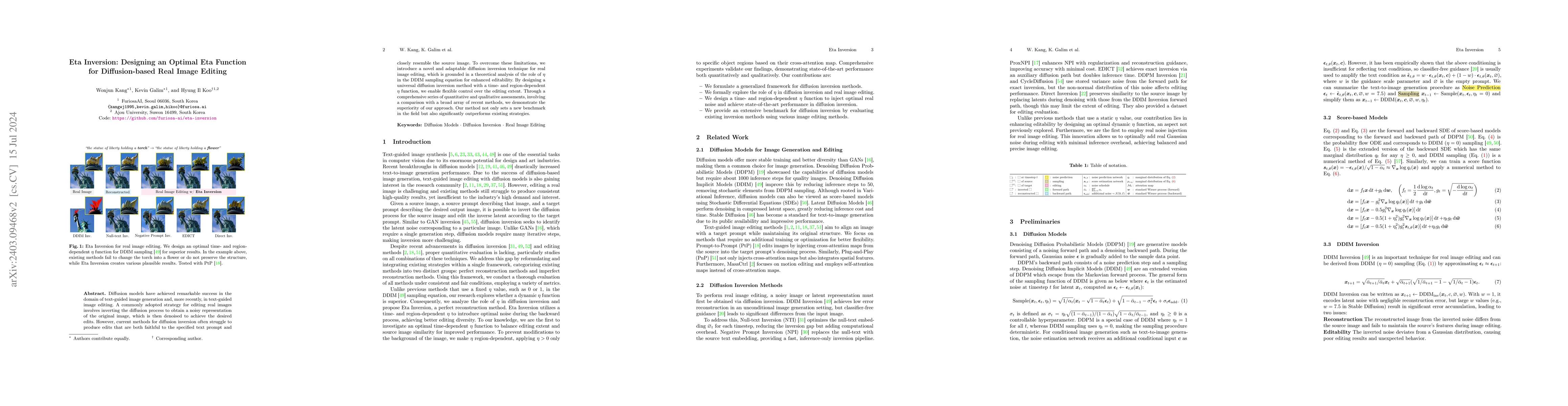 Thumbnail for Eta Inversion: Designing an Optimal Eta Function for Diffusion-based
  Real Image Editing