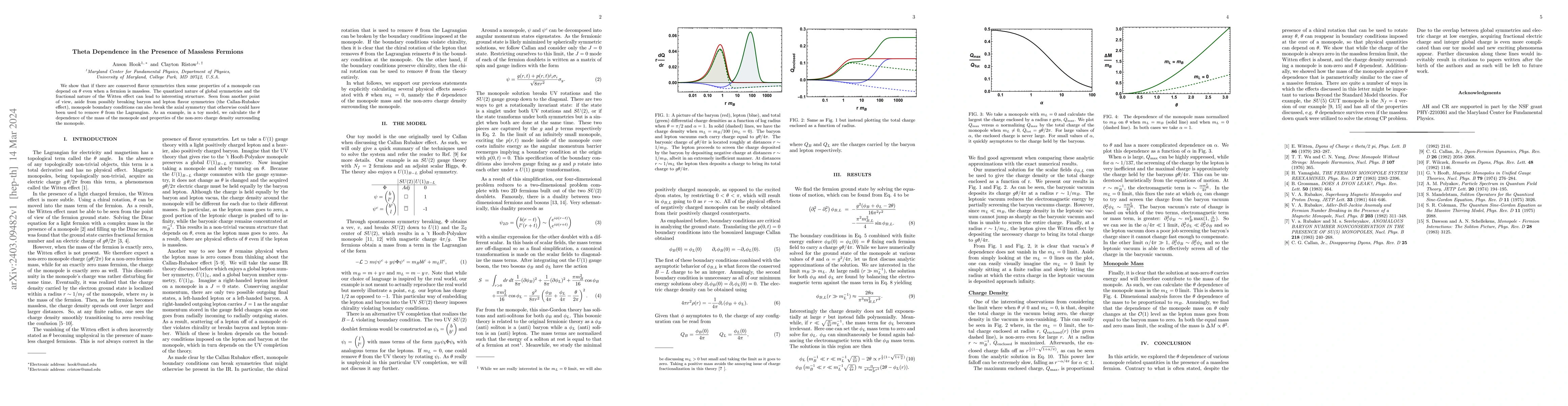 Thumbnail for Theta Dependence in the Presence of Massless Fermions