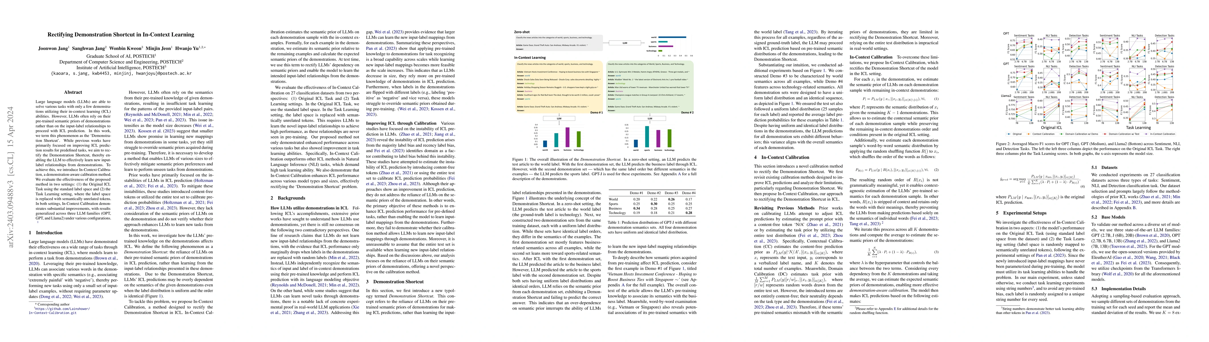 Thumbnail for Rectifying Demonstration Shortcut in In-Context Learning