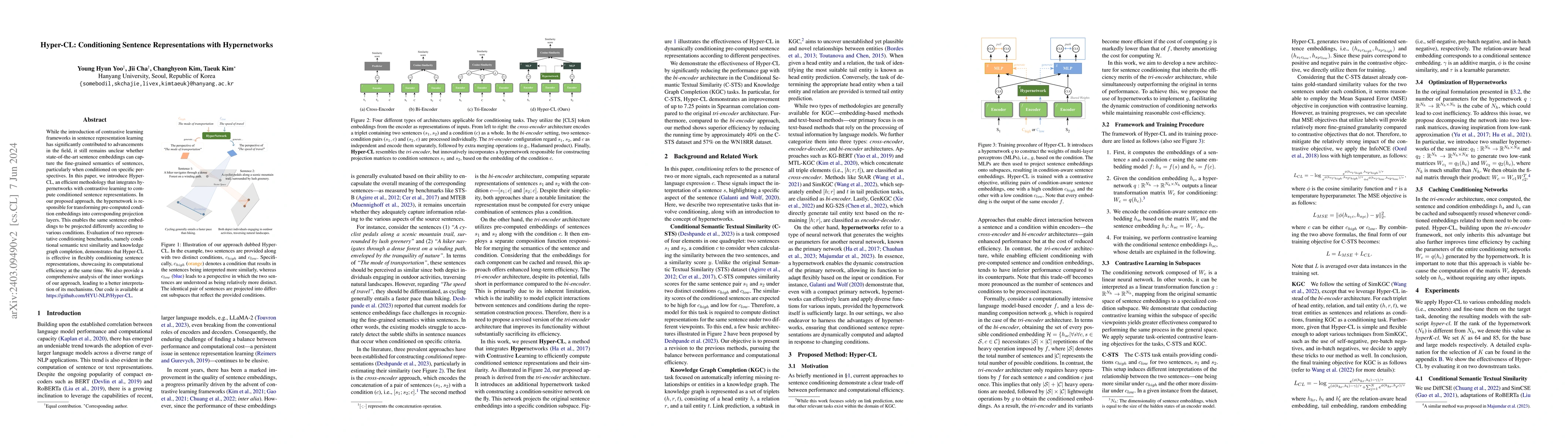 Thumbnail for Hyper-CL: Conditioning Sentence Representations with Hypernetworks