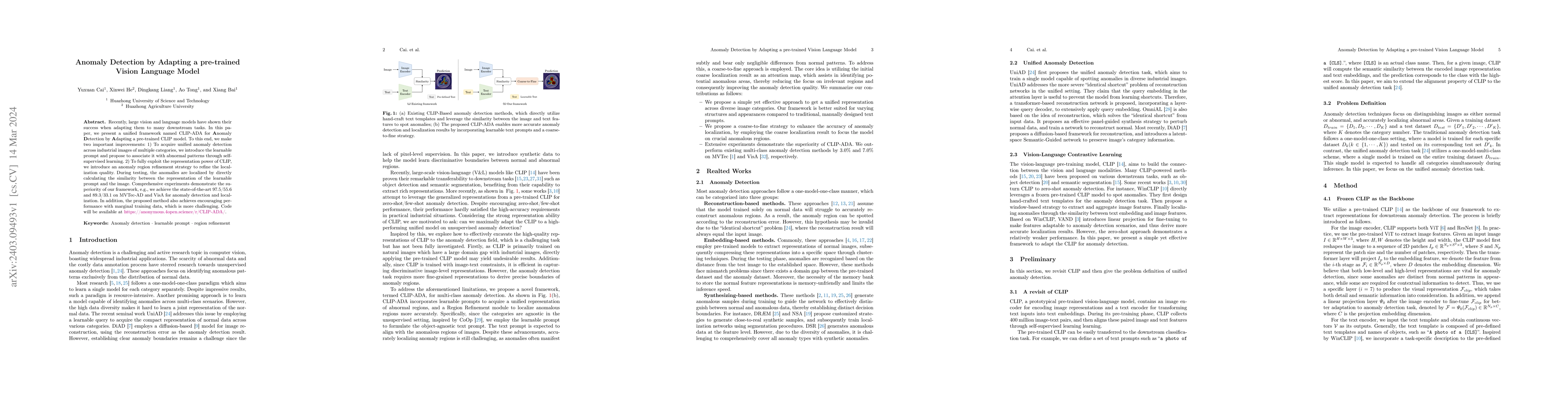 Thumbnail for Anomaly Detection by Adapting a pre-trained Vision Language Model