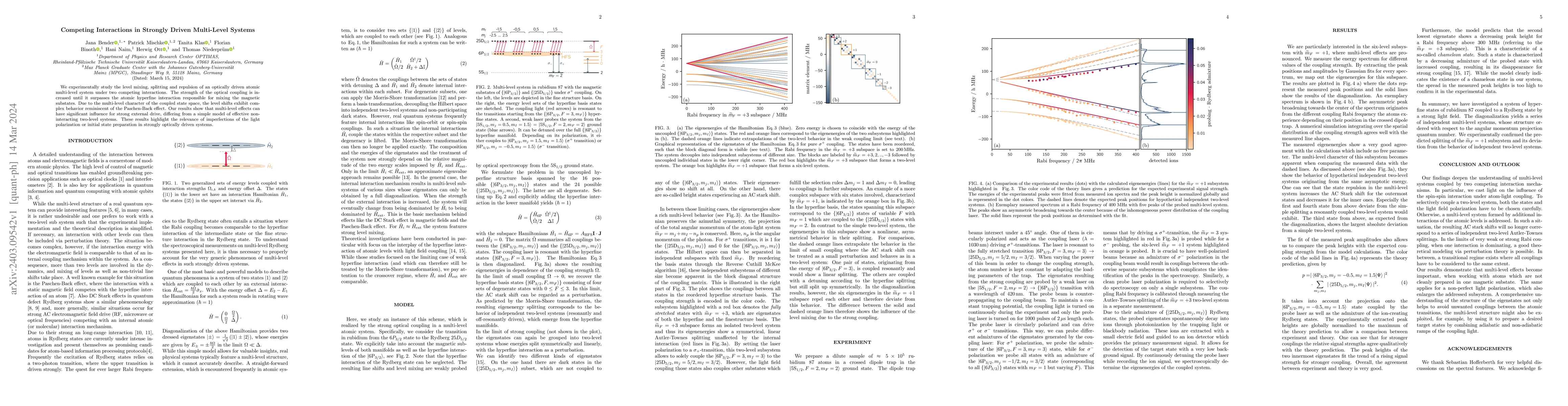 Thumbnail for Competing Interactions in Strongly Driven Multi-Level Systems