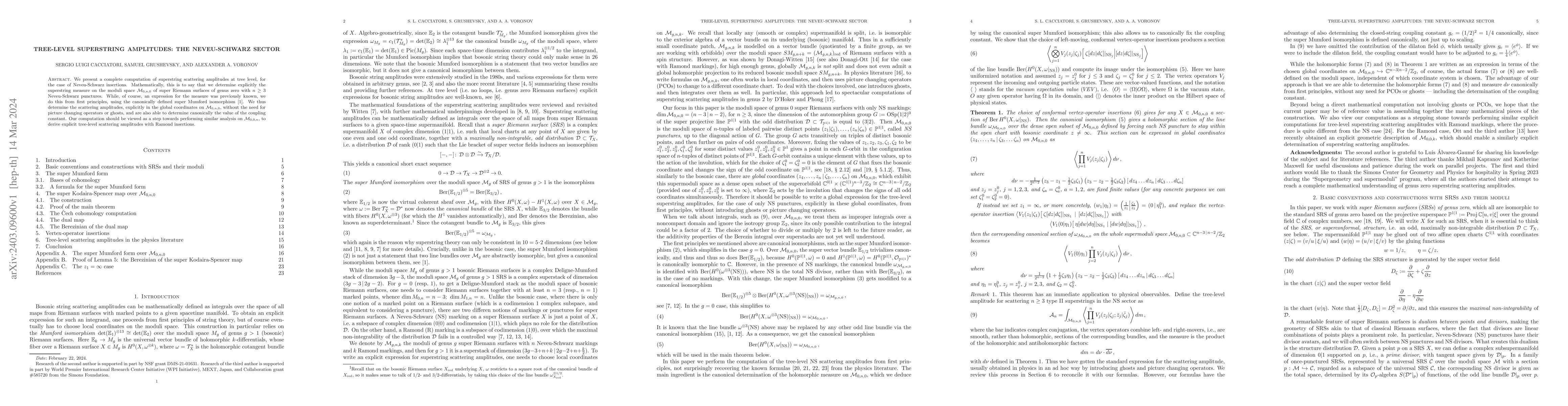 Thumbnail for Tree-Level Superstring Amplitudes: The Neveu-Schwarz Sector