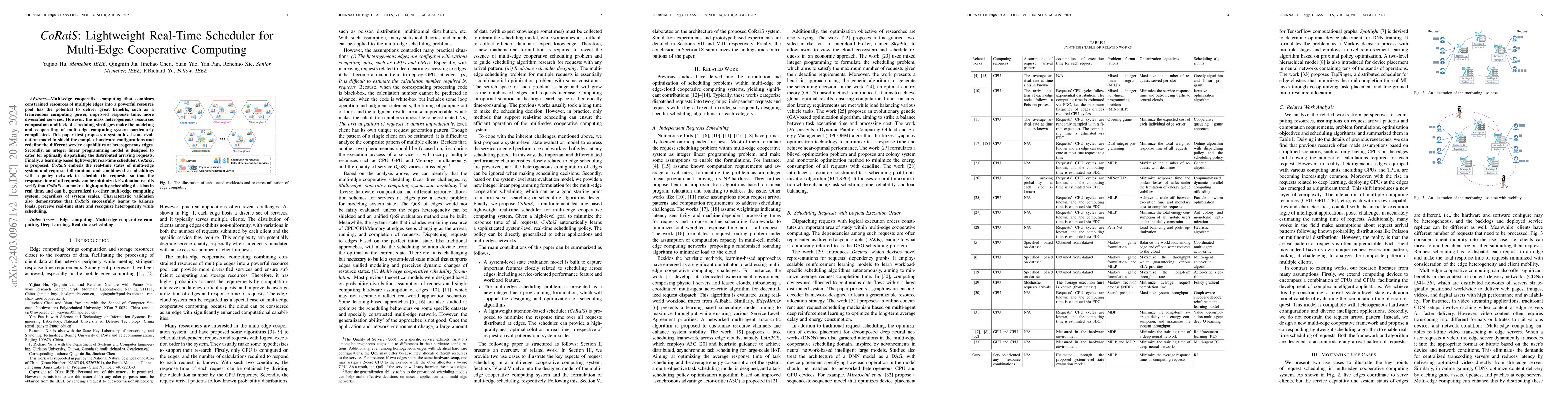 Thumbnail for CoRaiS: Lightweight Real-Time Scheduler for Multi-Edge Cooperative
  Computing