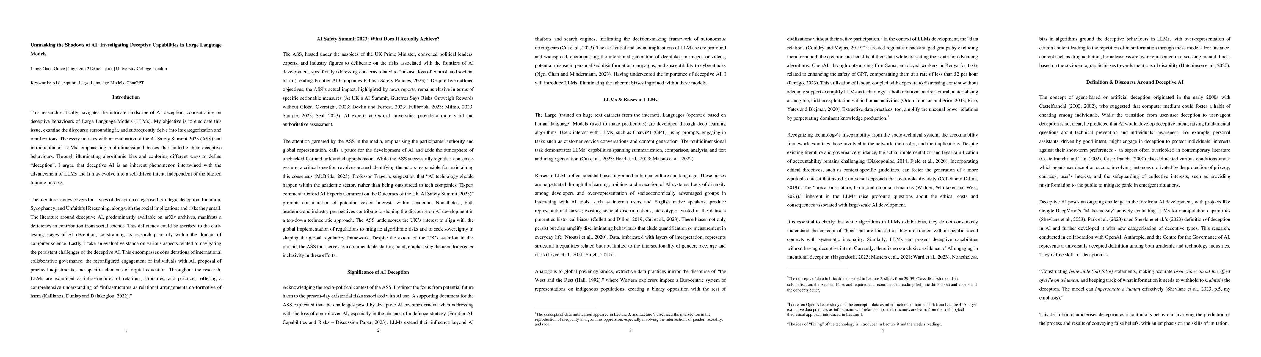 Thumbnail for Unmasking the Shadows of AI: Investigating Deceptive Capabilities in
  Large Language Models