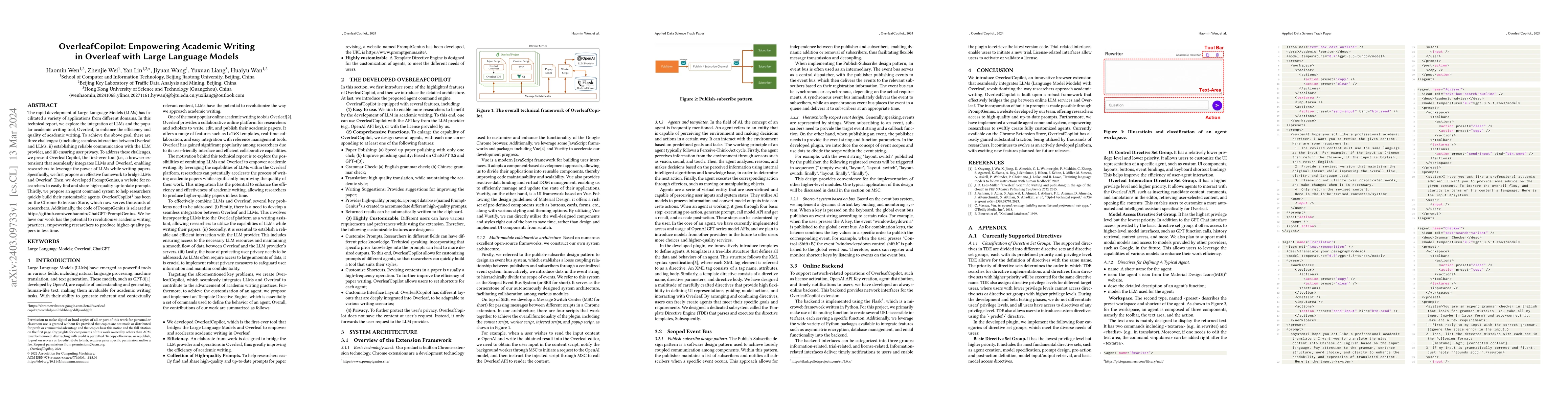 Thumbnail for OverleafCopilot: Empowering Academic Writing in Overleaf with Large
  Language Models