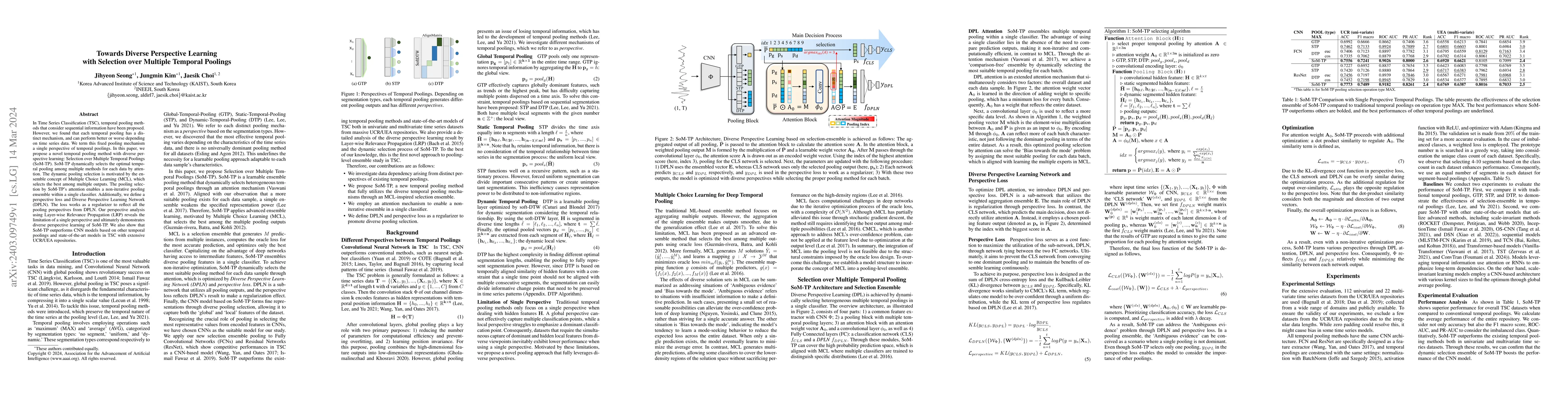 Thumbnail for Towards Diverse Perspective Learning with Selection over Multiple
  Temporal Poolings