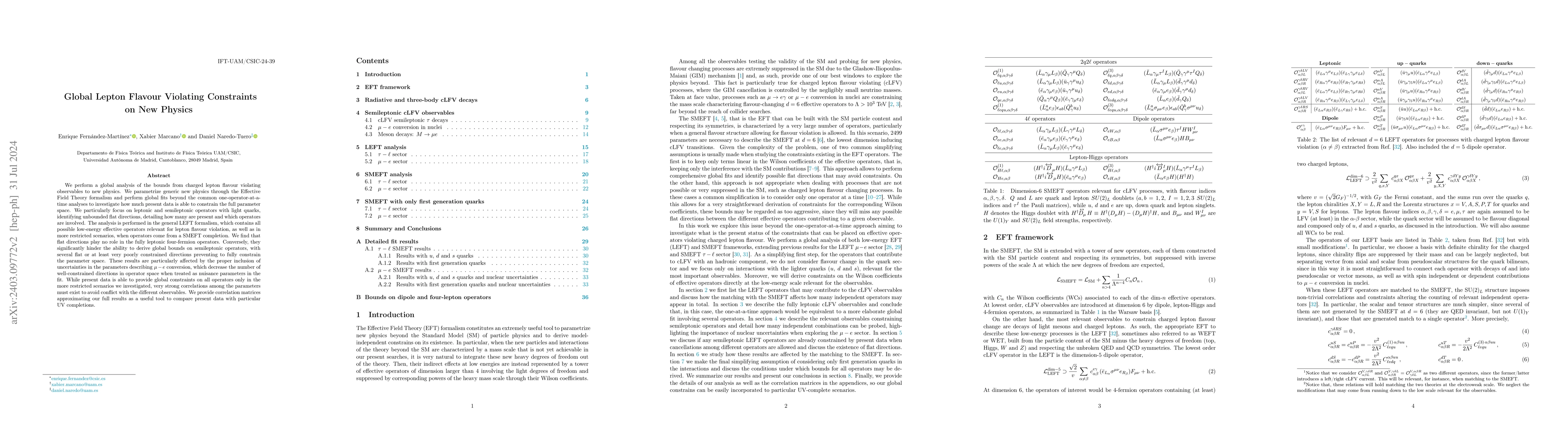 Thumbnail for Global Lepton Flavour Violating Constraints on New Physics