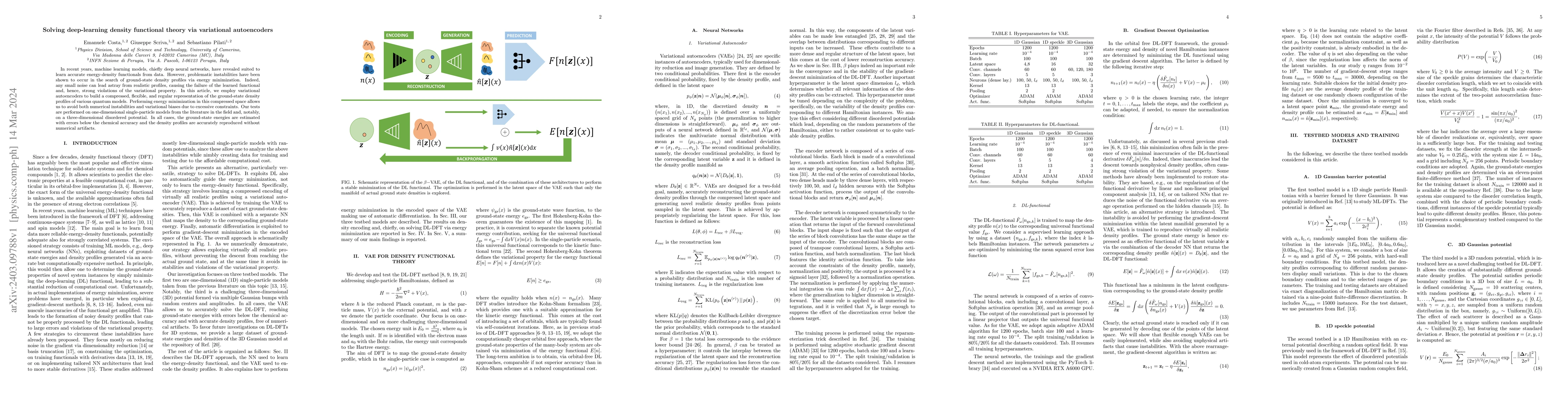 Thumbnail for Solving deep-learning density functional theory via variational
  autoencoders