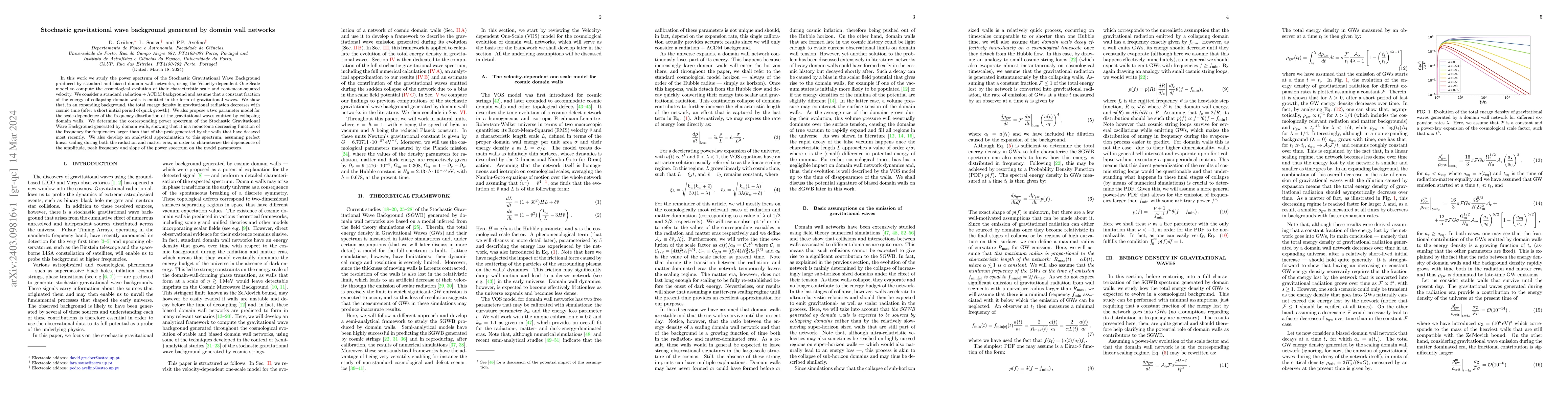 Thumbnail for Stochastic gravitational wave background generated by domain wall
  networks