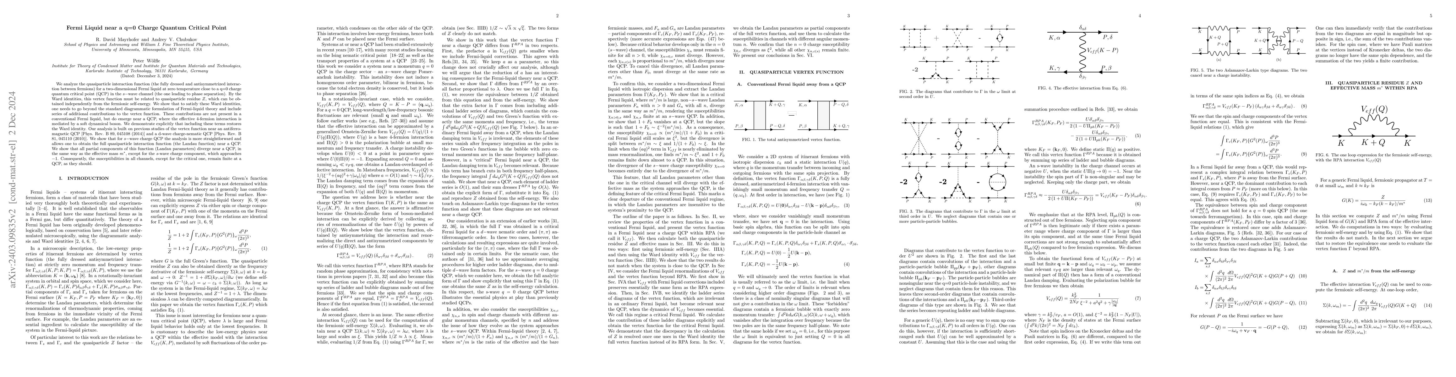 Thumbnail for Fermi Liquid near a q=0 Charge Quantum Critical Point