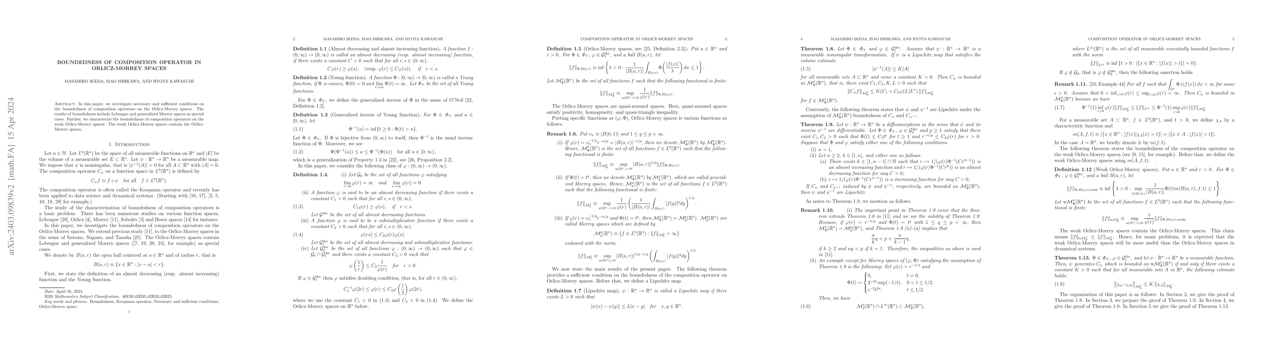 Thumbnail for Boundedness of composition operator in Orlicz-Morrey spaces
