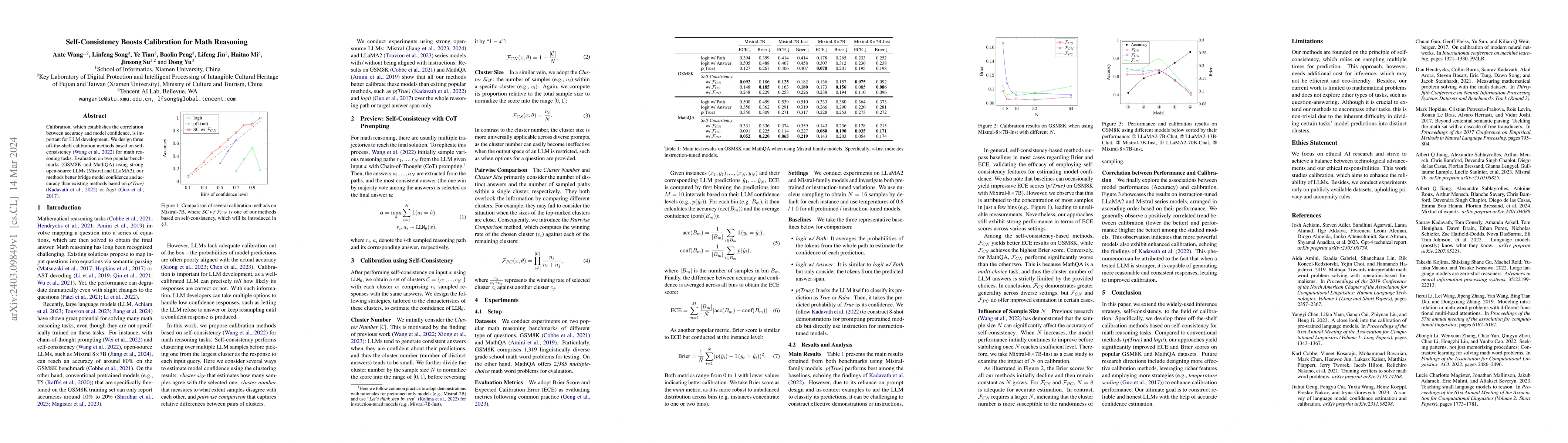 Thumbnail for Self-Consistency Boosts Calibration for Math Reasoning