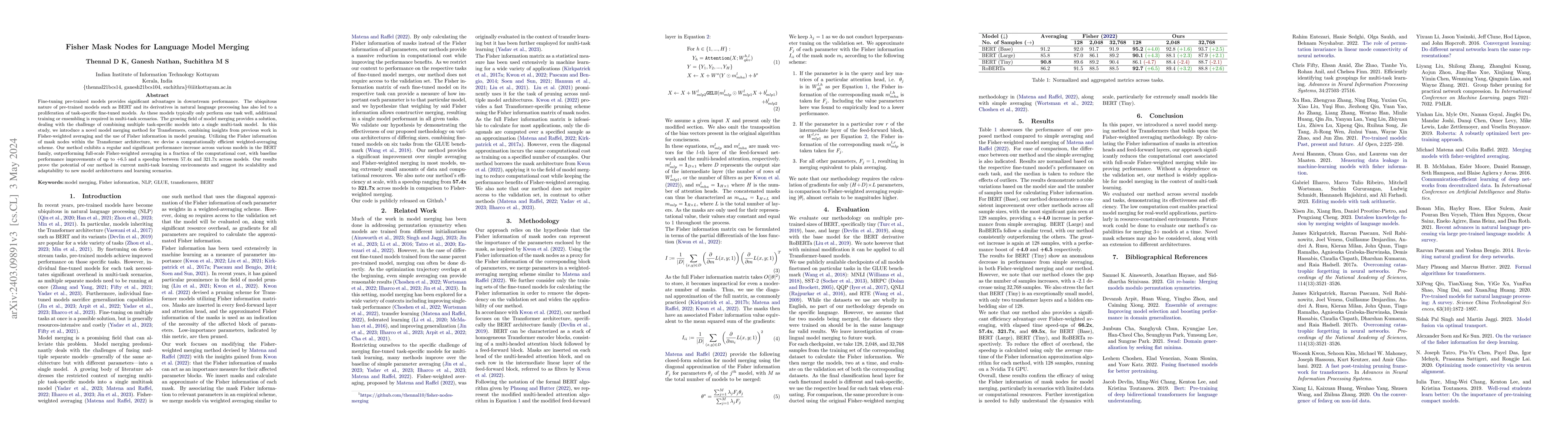 Thumbnail for Fisher Mask Nodes for Language Model Merging