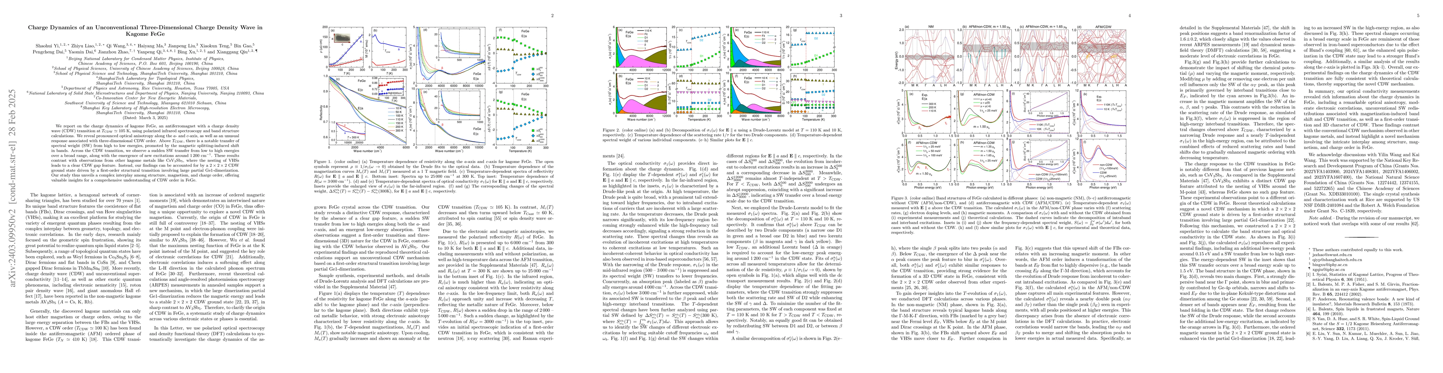 Thumbnail for Polarized Charge Dynamics of a Novel Charge Density Wave in Kagome FeGe