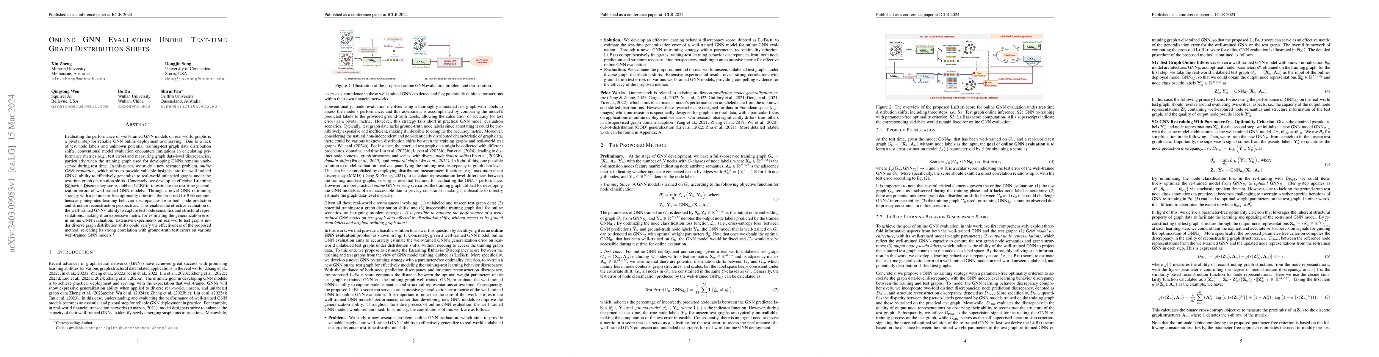 Thumbnail for Online GNN Evaluation Under Test-time Graph Distribution Shifts