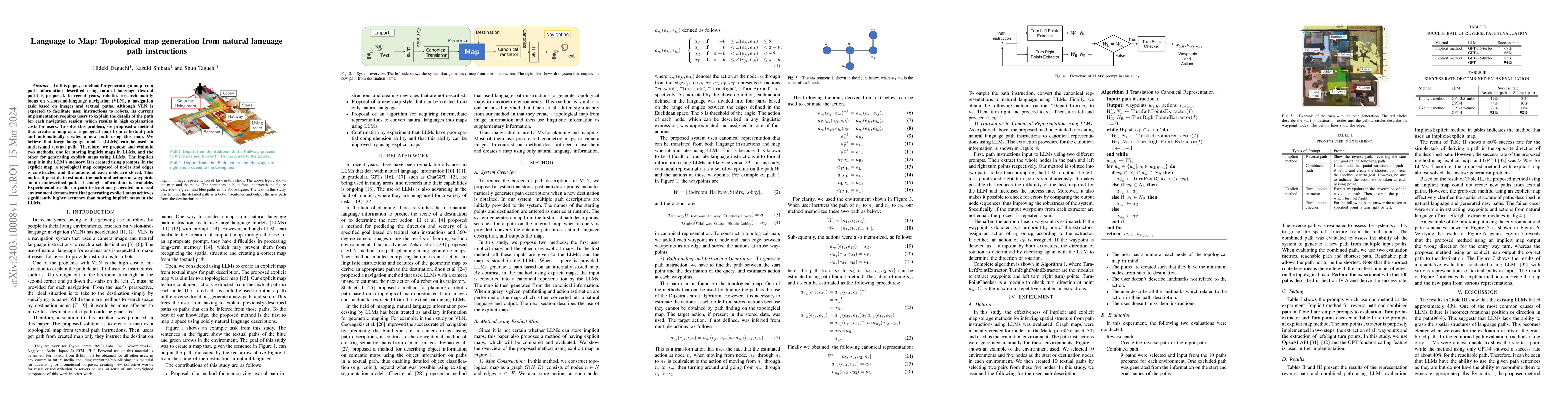 Thumbnail for Language to Map: Topological map generation from natural language path
  instructions