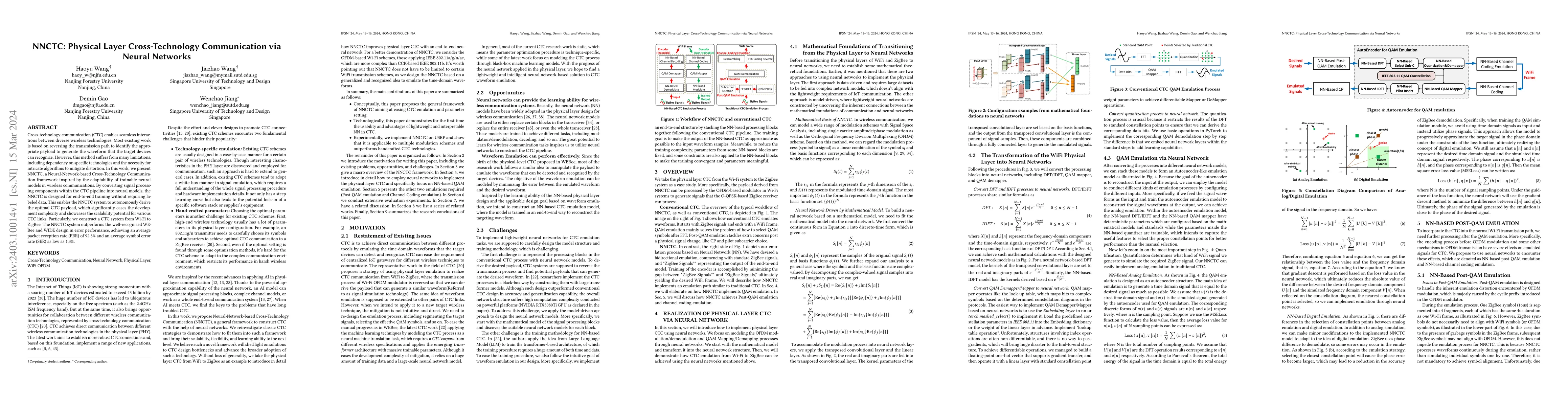Thumbnail for NNCTC: Physical Layer Cross-Technology Communication via Neural Networks