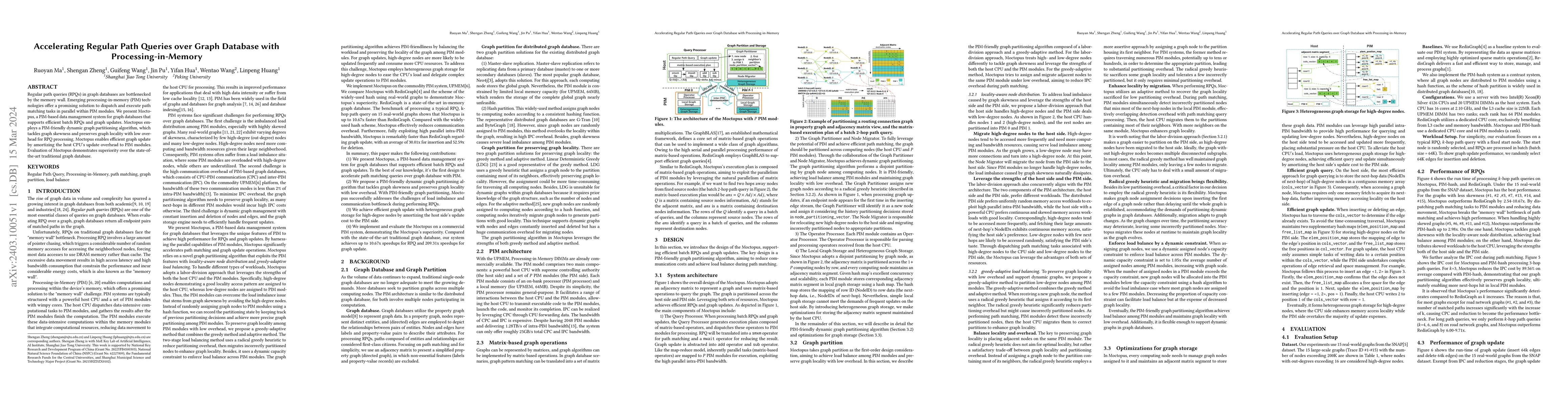 Thumbnail for Accelerating Regular Path Queries over Graph Database with
  Processing-in-Memory