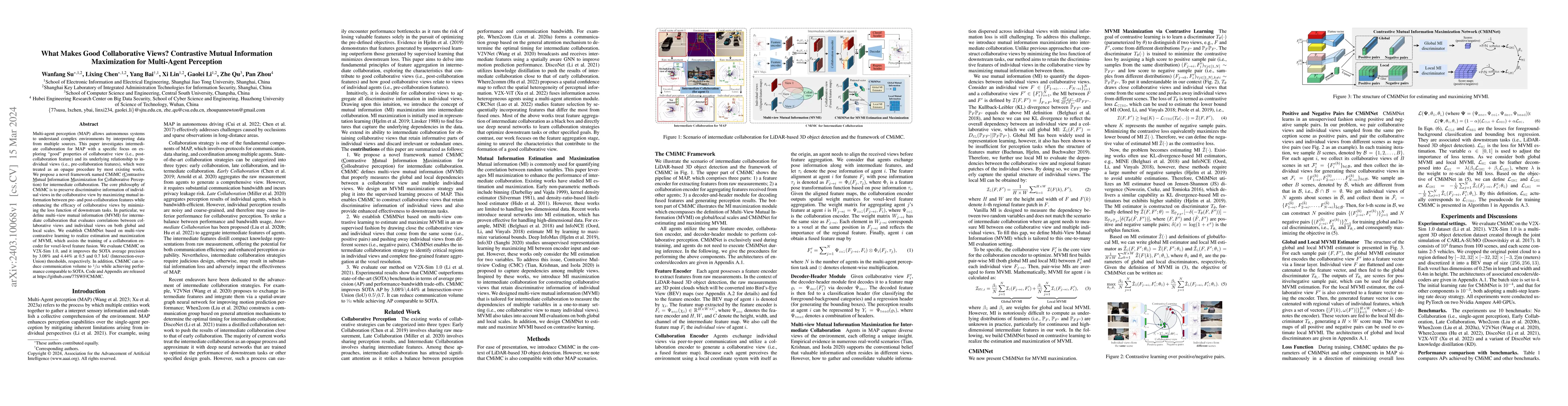 Thumbnail for What Makes Good Collaborative Views? Contrastive Mutual Information
  Maximization for Multi-Agent Perception