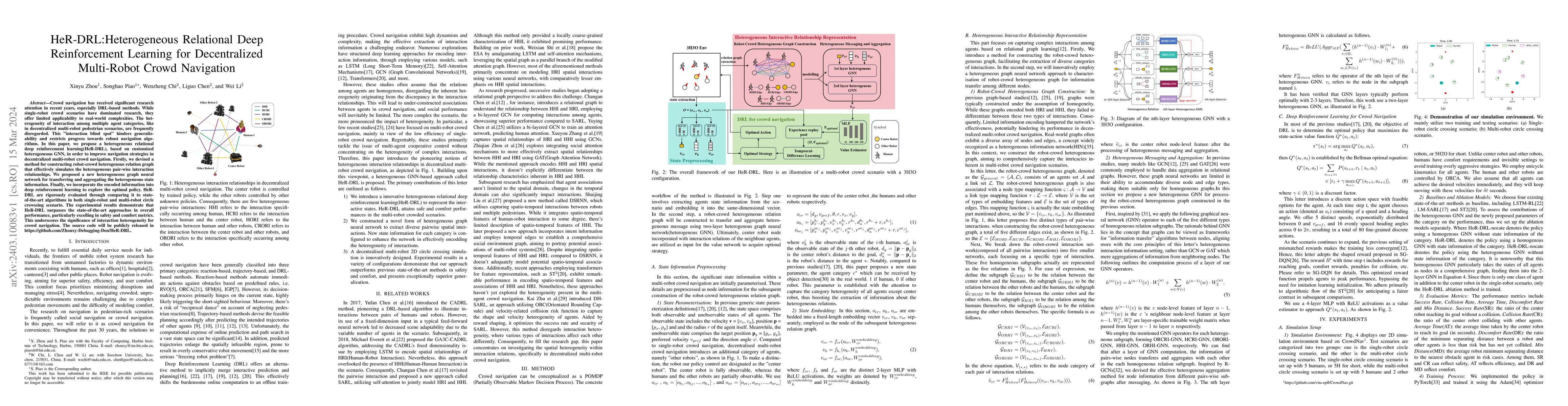 Thumbnail for HeR-DRL:Heterogeneous Relational Deep Reinforcement Learning for
  Decentralized Multi-Robot Crowd Navigation
