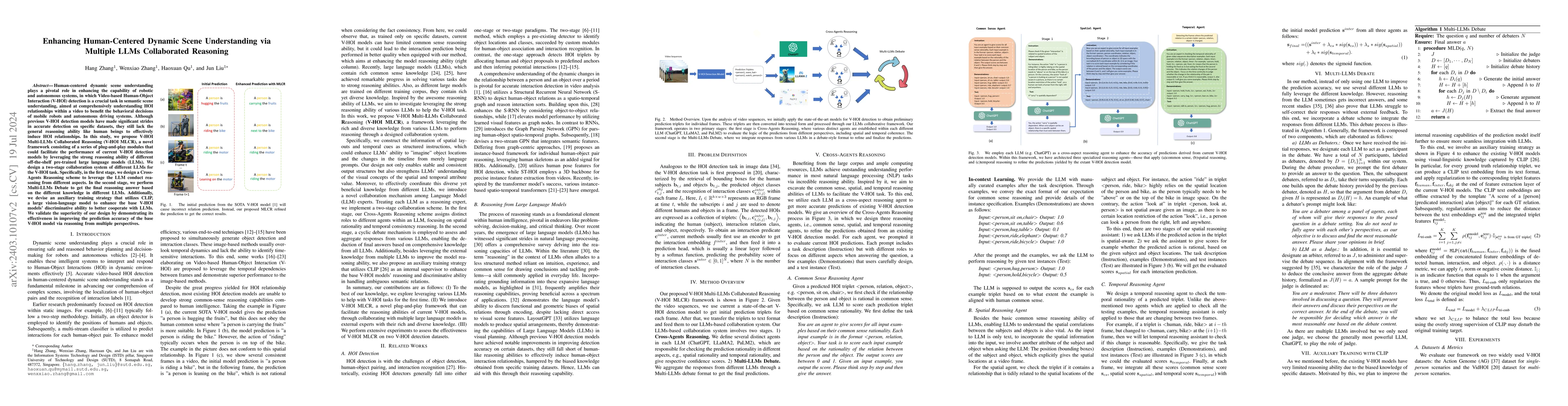 Thumbnail for Enhancing Human-Centered Dynamic Scene Understanding via Multiple LLMs
  Collaborated Reasoning