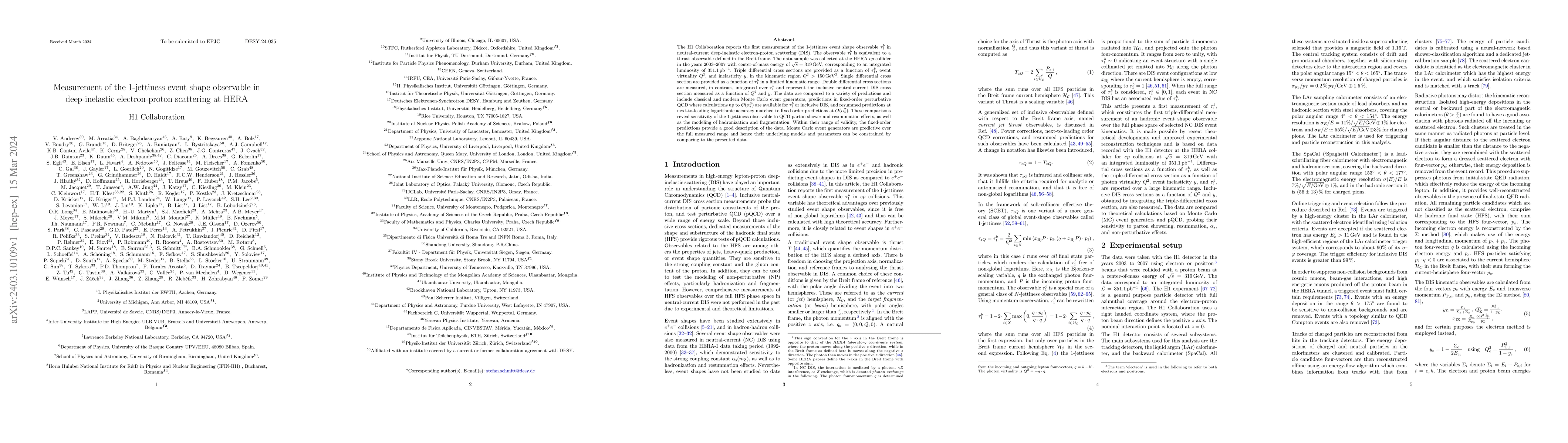 Thumbnail for Measurement of the 1-jettiness event shape observable in deep-inelastic
  electron-proton scattering at HERA