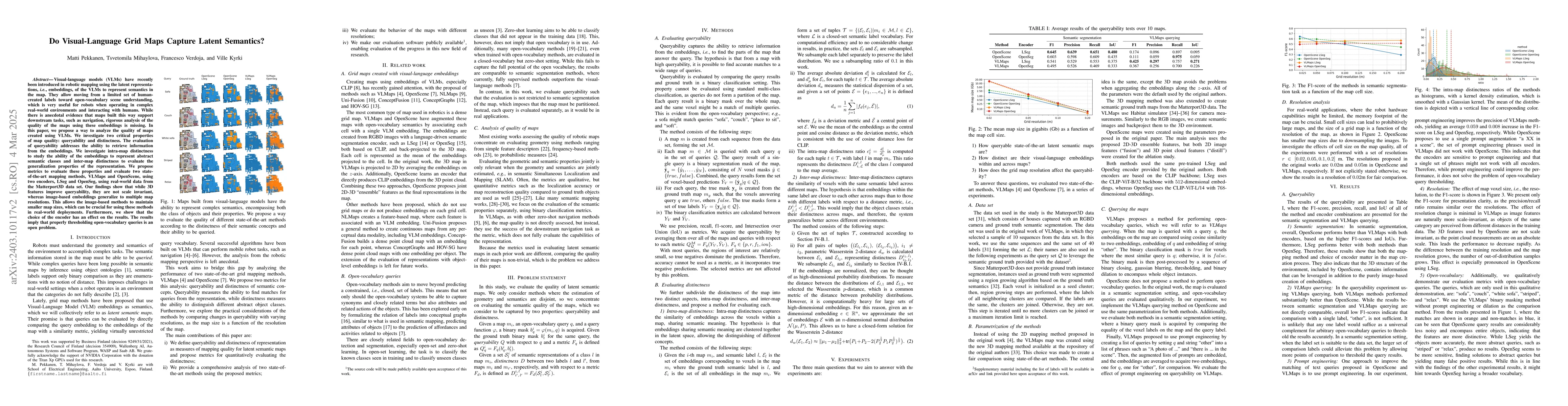 Thumbnail for Do Visual-Language Maps Capture Latent Semantics?