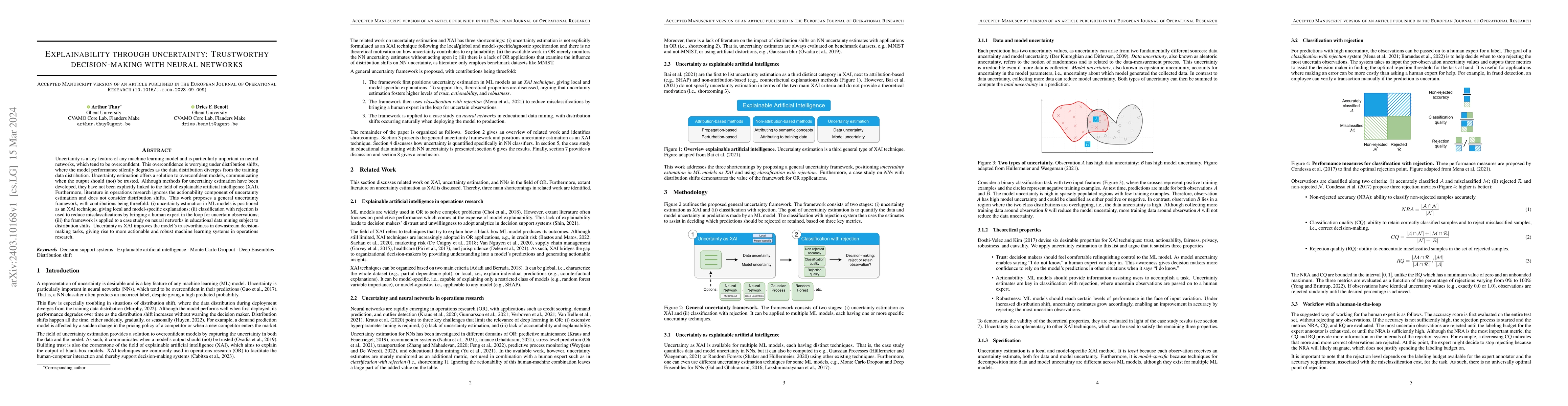 Thumbnail for Explainability through uncertainty: Trustworthy decision-making with
  neural networks