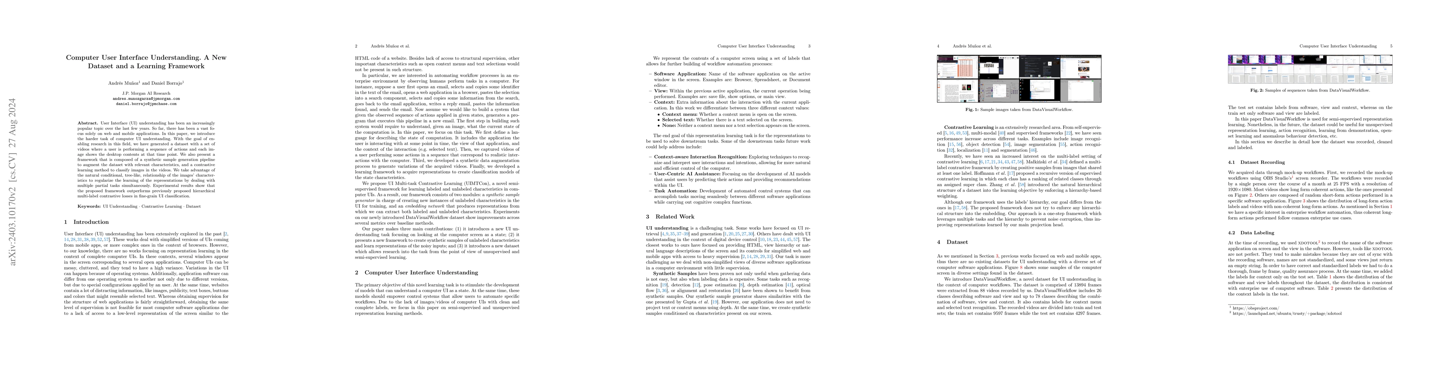 Thumbnail for Computer User Interface Understanding. A New Dataset and a Learning
  Framework