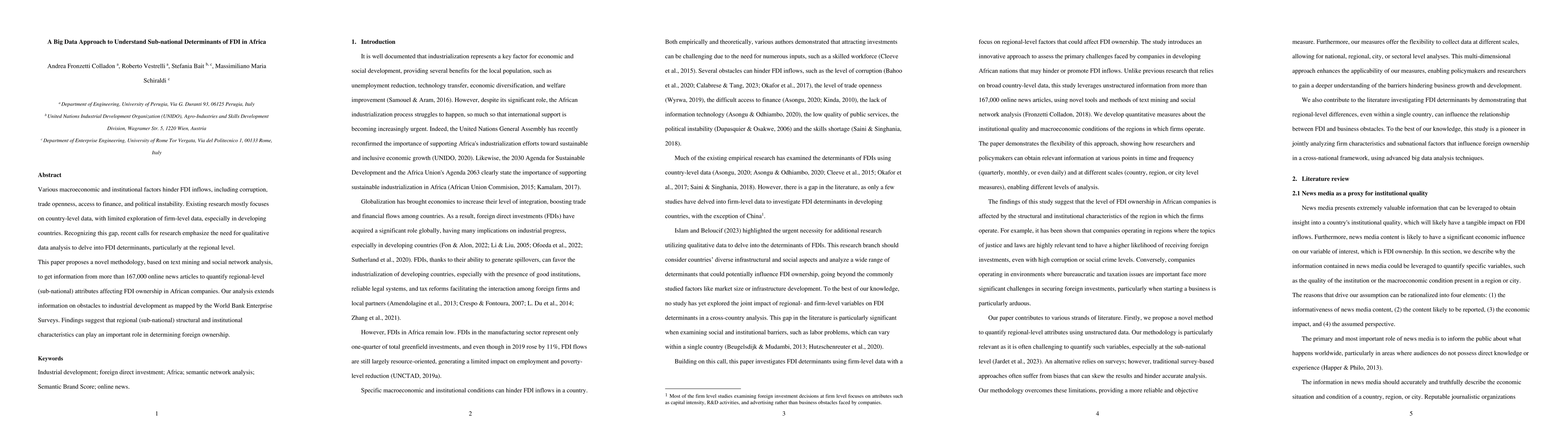 Thumbnail for A Big Data Approach to Understand Sub-national Determinants of FDI in
  Africa