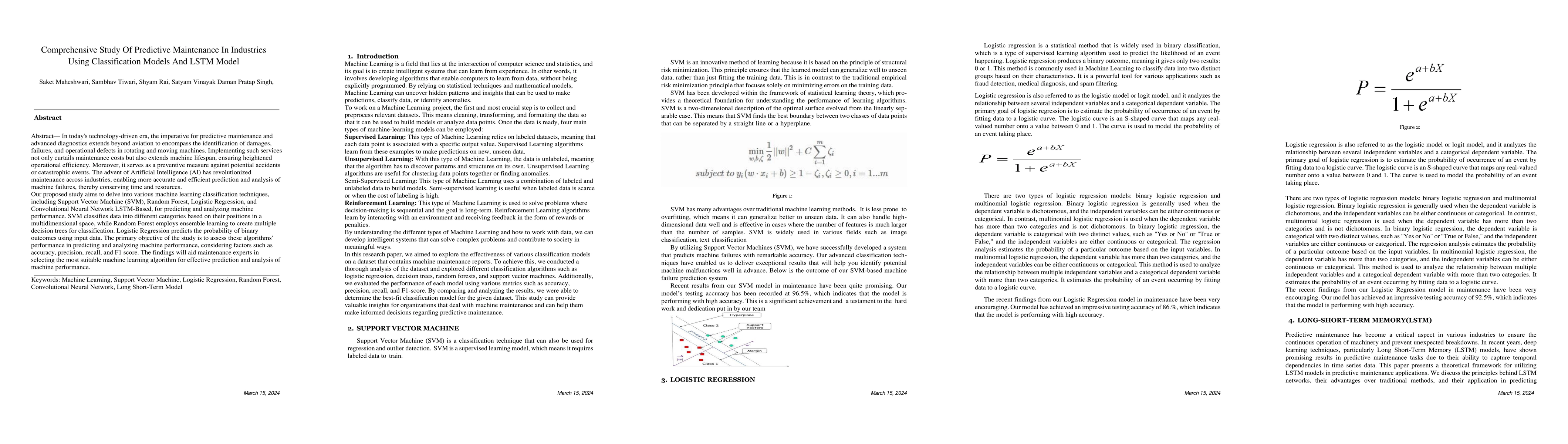 Thumbnail for Comprehensive Study Of Predictive Maintenance In Industries Using
  Classification Models And LSTM Model