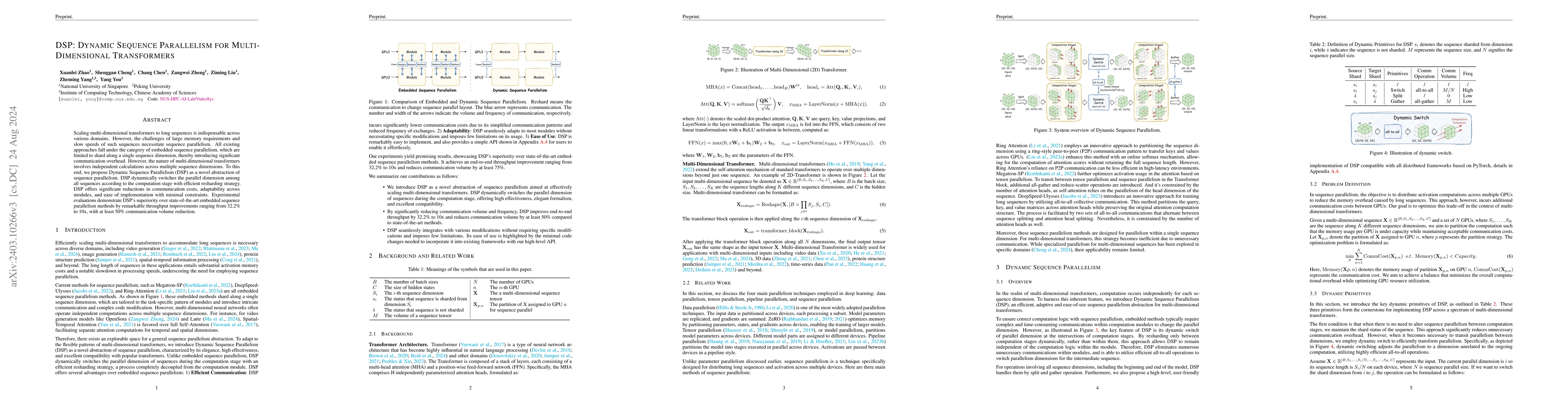 Thumbnail for DSP: Dynamic Sequence Parallelism for Multi-Dimensional Transformers