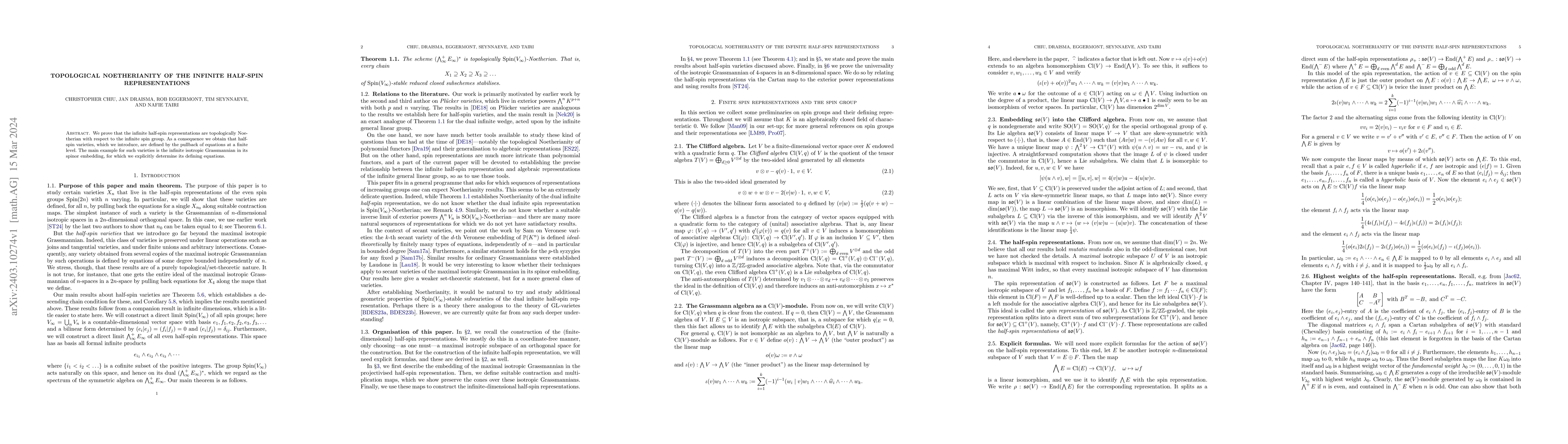 Thumbnail for Topological Noetherianity of the infinite half-spin representations