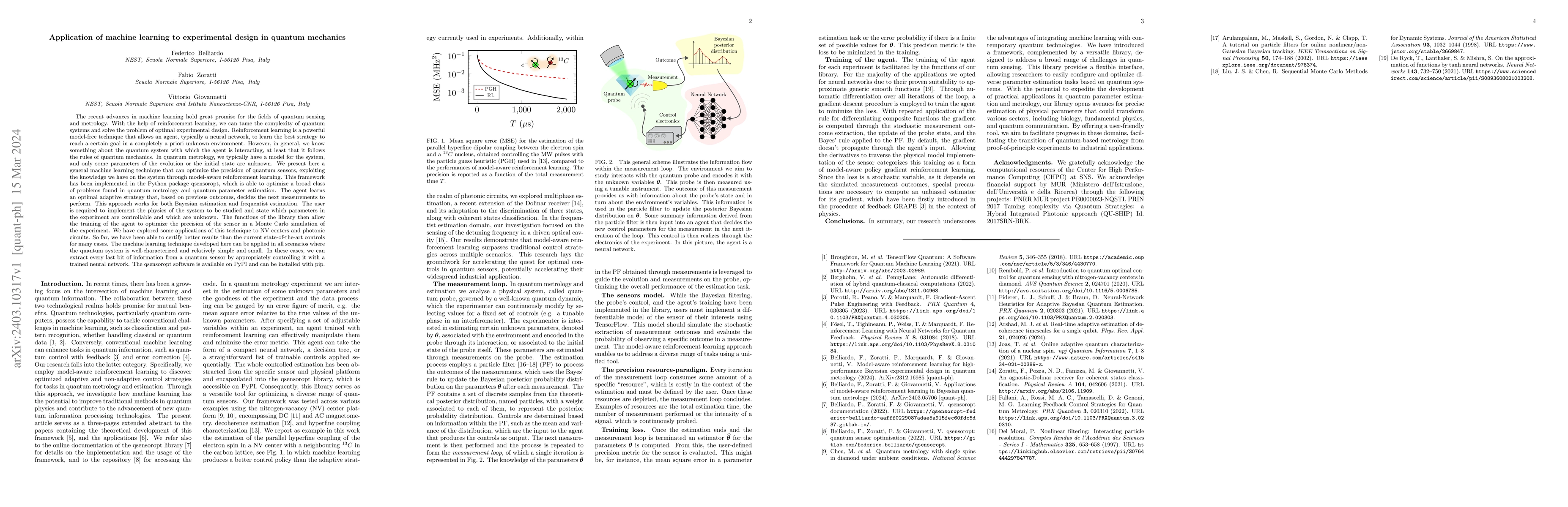 Thumbnail for Application of machine learning to experimental design in quantum
  mechanics